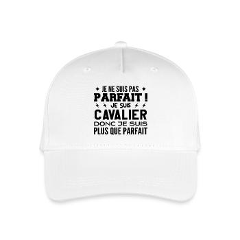 Un Cavalier plus que parfaite, métier de rêve - Casquette de baseball bio Enfant - blanc - Devant