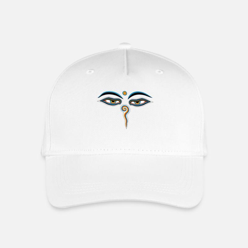 buddha eyes - Kinder Bio Basecap - Weiß