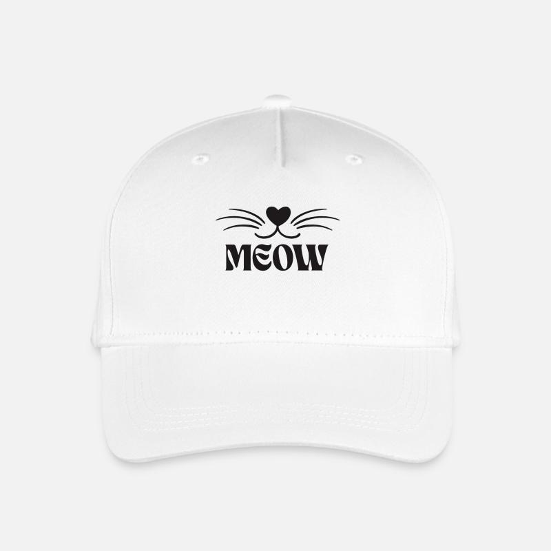MEOW - Kinder Bio Basecap - Weiß