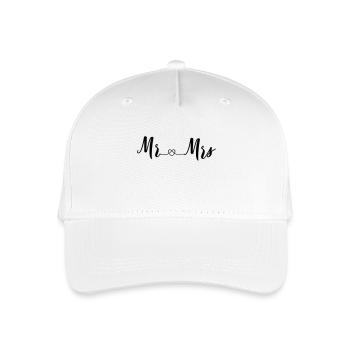 mr_and_mrs_2_hearts - Organic Kids’ Baseball Cap - white - Front