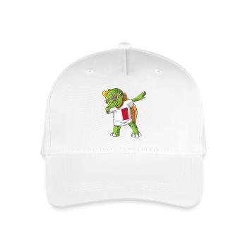 Malta Dabbing turtle - Organic Kids’ Baseball Cap - white - Front