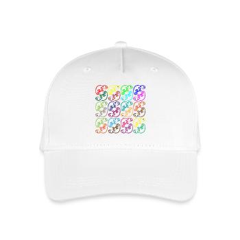 Chameleon hustle and bustle - Organic Kids’ Baseball Cap - white - Front
