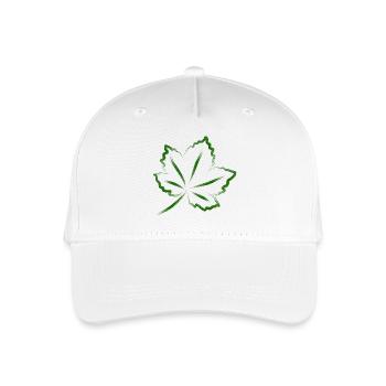 leaf - Organic Kids’ Baseball Cap - white - Front
