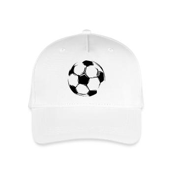 soccer fußball symbol geschenk team em Ball icon - Kinder Bio Basecap - Weiß - Vorne