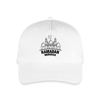 Ramadan Mubarak transparent - Kinder Bio Basecap - Weiß - Vorne
