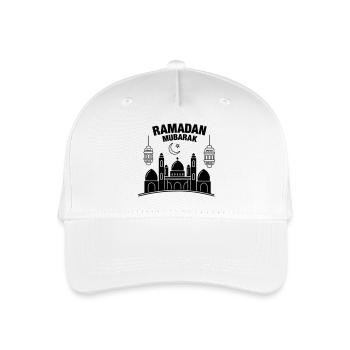 Ramadan Mubarak leuchtet - Kinder Bio Basecap - Weiß - Vorne