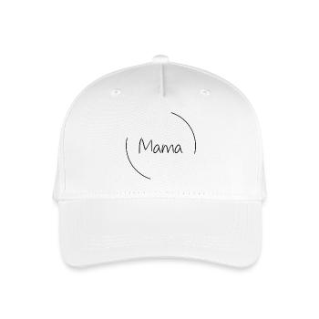 Mama - Kinder Bio Basecap - Weiß - Vorne