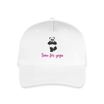 Zeit für Yoga - Kinder Bio Basecap - Weiß - Vorne