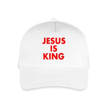 Jesus is king - Kinder Bio Basecap - Weiß - Vorne