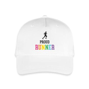 Stolze LGBT-Läuferin - Kinder Bio Basecap - Weiß - Vorne