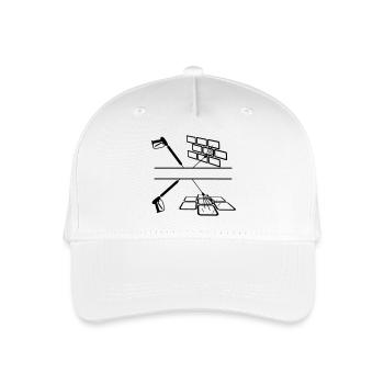 Nettoyage de façade de pulvérisateur à haute pression - Casquette de baseball bio Enfant - blanc - Devant