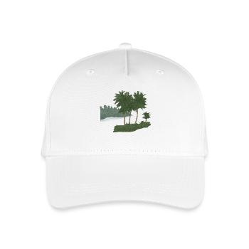 Palm Island avec effet de structure (mod.) - Casquette de baseball bio Enfant - blanc - Devant