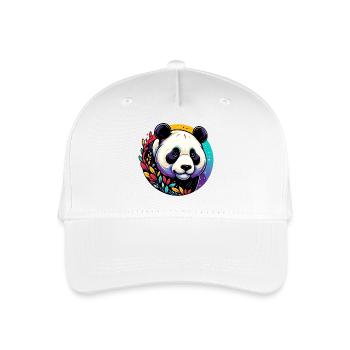 Panda - Kinder Bio Basecap - Weiß - Vorne