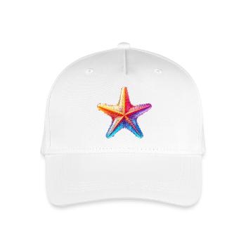 Seestern - Kinder Bio Basecap - Weiß - Vorne