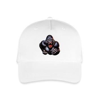 Gorilla - Organic Kids’ Baseball Cap - white - Front