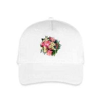 Bouquet of Flowers – Pastel Dreams - Organic Kids’ Baseball Cap - white - Front