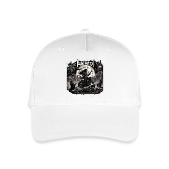 Motorradskelette aus dunklem Metall - Kinder Bio Basecap - Weiß - Vorne