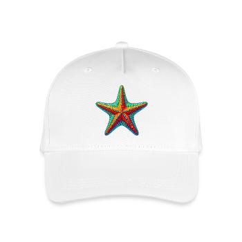 Seestern - Kinder Bio Basecap - Weiß - Vorne