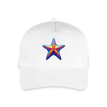 Seestern - Kinder Bio Basecap - Weiß - Vorne