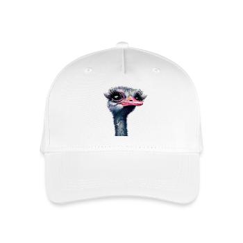 Maquillage d’autruche - Casquette de baseball bio Enfant - blanc - Devant
