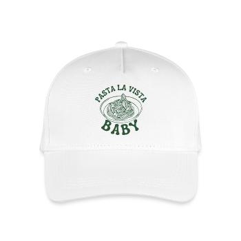 Pasta la vista baby- Spaghetti noodles ramen - Organic Kids’ Baseball Cap - white - Front