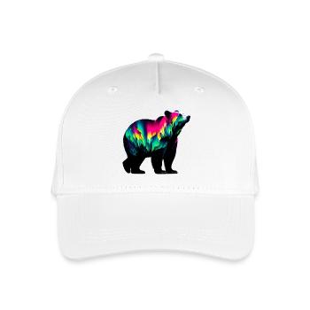 Bear - Organic Kids’ Baseball Cap - white - Front