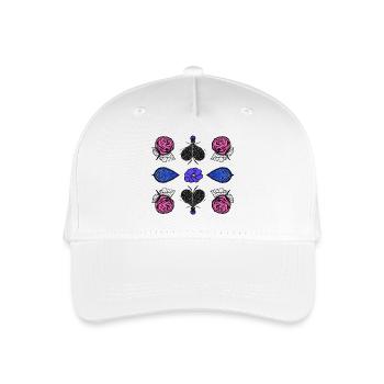 Roses Pop Art - Organic Kids’ Baseball Cap - white - Front