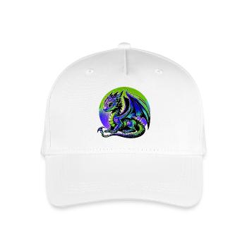 Drache - Kinder Bio Basecap - Weiß - Vorne