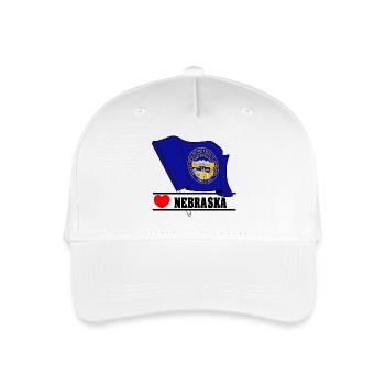 Hinweis Nebraska Herz NEBRASKA - Kinder Bio Basecap - Weiß - Vorne