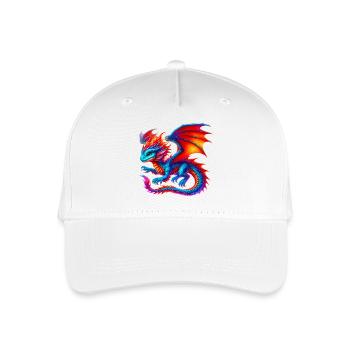 Drache - Kinder Bio Basecap - Weiß - Vorne