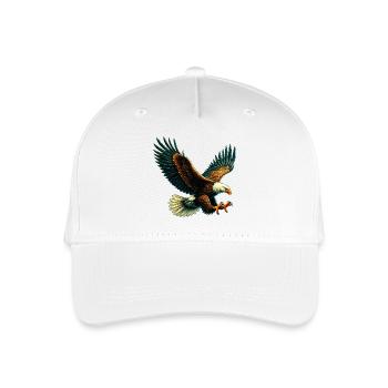 Adler - Kinder Bio Basecap - Weiß - Vorne
