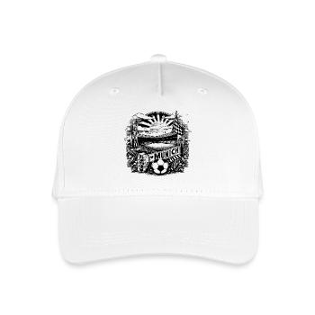 Munich Design with flag an Fussball - Kinder Bio Basecap - Weiß - Vorne