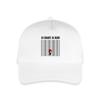 As_right_as_rain_black - Kinder Bio Basecap - Weiß - Vorne