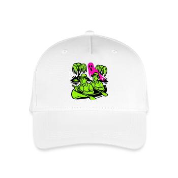Spuk im Urwald - Kinder Bio Basecap - Weiß - Vorne