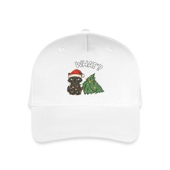 Funny Cute Cat Christmas Sass - Organic Kids’ Baseball Cap - white - Front