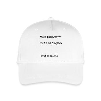 Chemistry teacher humor - Organic Kids’ Baseball Cap - white - Front