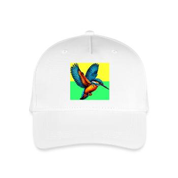 Eisvogel - Kinder Bio Basecap - Weiß - Vorne