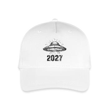 Spaceship black - Organic Kids’ Baseball Cap - white - Front