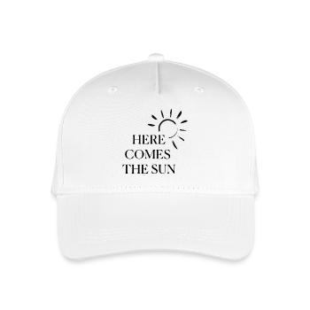 Voici le t-shirt de soleil – Style d’été minimaliste - Casquette de baseball bio Enfant - blanc - Devant