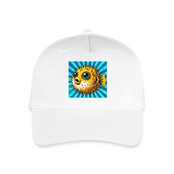 Kugelfisch - Kinder Bio Basecap - Weiß - Vorne