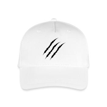 krallen - Kinder Bio Basecap - Weiß - Vorne