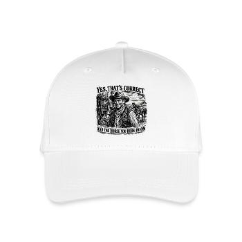 Humour Western : Réplique de Cowboy Vintage - Casquette de baseball bio Enfant - blanc - Devant