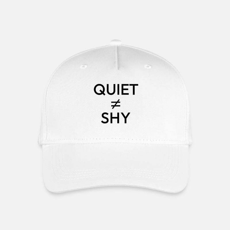 Quiet ≠ Shy — Minimal Introvert Statement - Organic Kids’ Baseball Cap - white