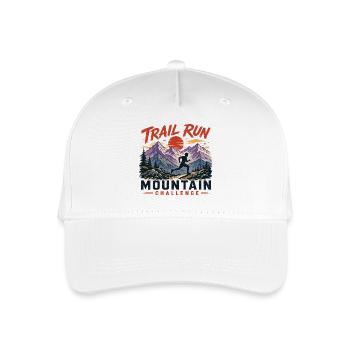 Trail Run - Mountain Challenge - Organic Kids’ Baseball Cap - white - Front