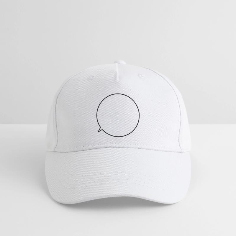 Speech bubble request text customizable Organic Kids’ Baseball Cap