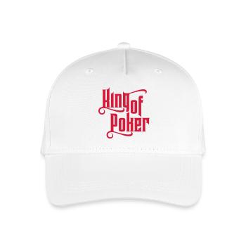 Poker - Kinder Bio Basecap - Weiß - Vorne