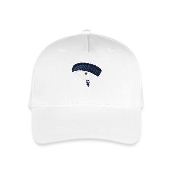 parachuting - Organic Kids’ Baseball Cap - white - Front