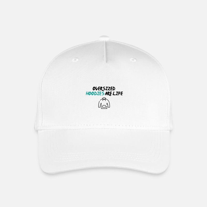 Oversized hoodies - Kinder Bio Basecap - Weiß