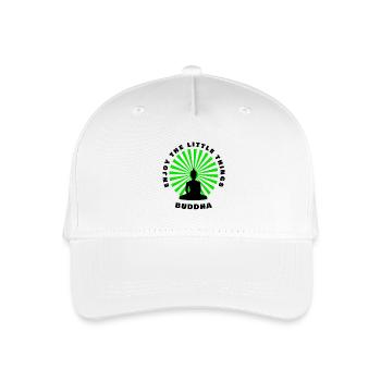 Buddha Enjoy the Little Things - Organic Kids’ Baseball Cap - white - Front