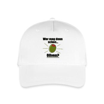 Wer mag denn schon Oliven? - Kinder Bio Basecap - Weiß - Vorne